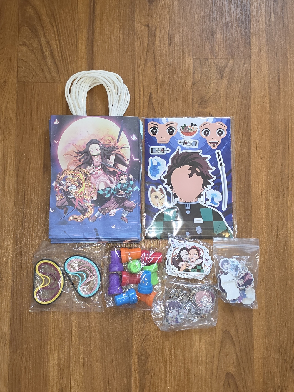 Anime-Themed Party Favor Kit in Blue - Party Supplies